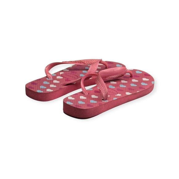 Top Havaianas ❤︎︎ Heart Print Flip Flops ❤︎︎ Brazilian Beach Sandal ❤︎︎ Pink 4 5 - Picture 5 of 16